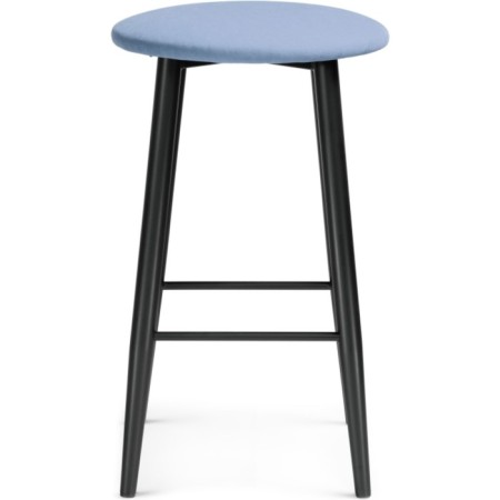 Haric Gangtock chair Metal/velor, black/blue 38x38x62 cm-1