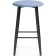 Haric Gangtock chair Metal/velor, black/blue 38x38x62 cm
