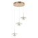 Lamp Bayerlux "Ghanvi" Led 36W 4000k gold 16x16x19-110 cm