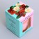Aromatic candle in glass 5x6cm, rose