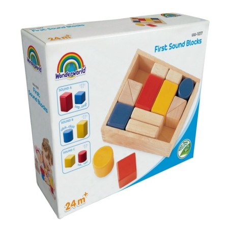 Wooden toy "First sound blocks"-8