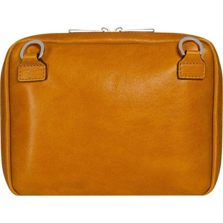 Cross-Bodi bag with Mumi zipper, external pocket, yellow color-2