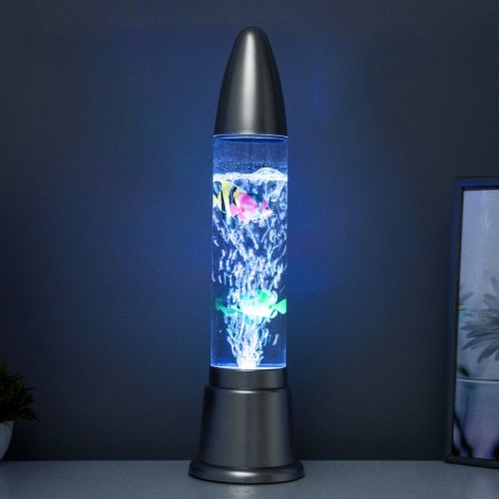 Aquarium lamp Led RGB, Lava, silver 12x12x50 cm-4