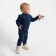 Pants Children's Knitted Minaku, blue color, height 68-74 cm