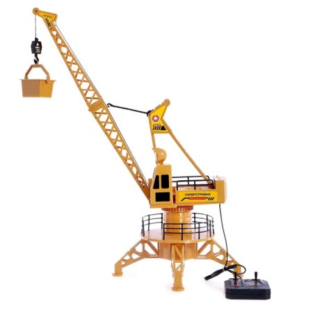 Building crane, remote control, operates from batteries-1