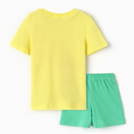 A set for a girl (T-shirt/shorts), yellow color/St.-4