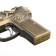 Gas lighter "Pistol with a dragon", with a laser, Piezo, 1.8 x 7.2 x 9.5 cm