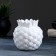 Figure Kashpo "Pineapp" white, 0.7 l / 12x12x12cm