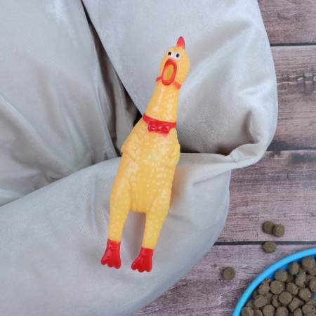 The squeak of "thoughtful chicken" is small, 16.5 cm, yellow-1