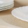 A set of dining plates Luminarc Trianon, D = 25 cm, glass -ceramic, 6 pcs, white color