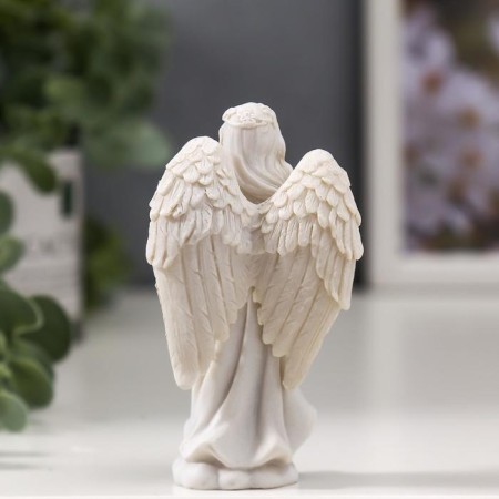 Souvenir Polystone "Guardian Angel with Heart" 9x5x2.5 cm-3