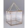 PET box with handles, gold, 21 x 21 x 21 cm