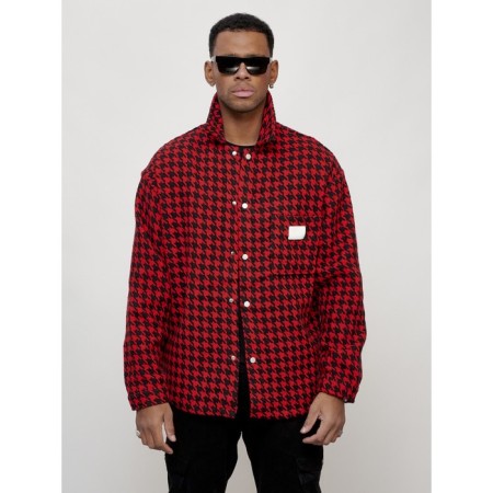 Windbreaker male, size 54, red color-6
