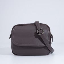 Cross-Bodi Bag on a zipper, brown color