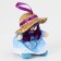 Soft toy "Doll" in a blue dress, on a suspension, 10 cm