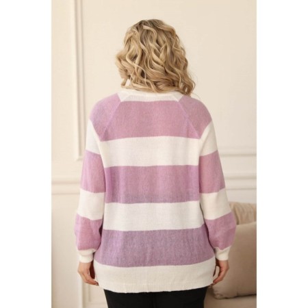 Cardigan female, size 50, white color-4