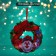 Decorative luminous jewelry (suspension) "New Year's Wreath" 32x31 cm