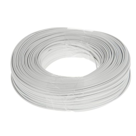Telephone REXANT 2 cables, CCA, 100 m, white, 01-5001-3-1