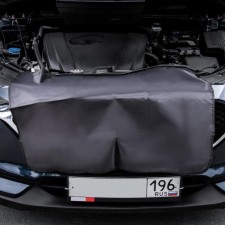 Protective cloak on a bumper-river for repair, size 90 x 70 cm, black