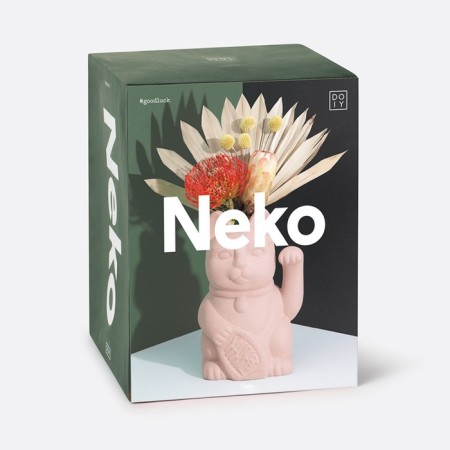 DOIY NEKO flower vase, 20 cm, apricot color-4