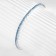 Bracelet "ice" 1 row, blue color in silver, 7 cm
