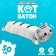 Soft toy "cat", 50 cm, gray color