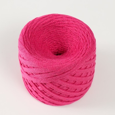 Knitted yarn "Ribbon" 85m/170 ± 5 g (fuchsia)-1