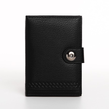Cover on the magnet. for auto documents and passports, black color
