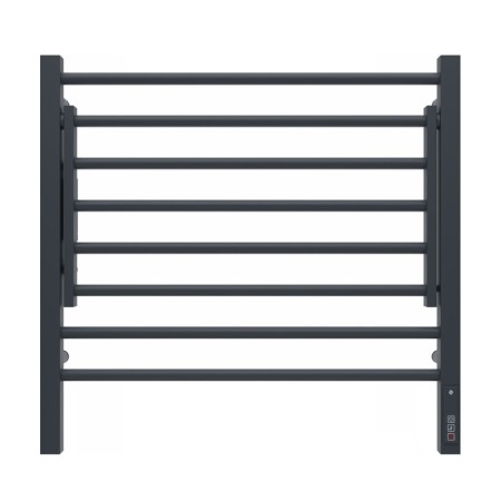 Terminus heated towel rail "Horizon" P8, 600x600 mm, Black Muars