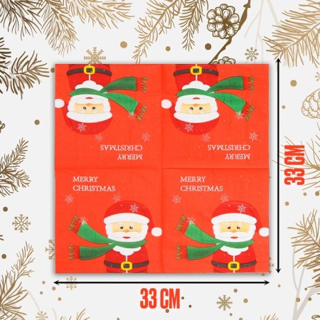 Paper Napkins "Santa Claus", set, 20 pcs., 33 × 33 cm-1
