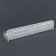 Organizer for storage, hinged, 1 section, with an adhesive base, 35 × 10 × 7.5 cm, translucent/white color