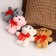 Soft toy "Bear", with a bow, color mix