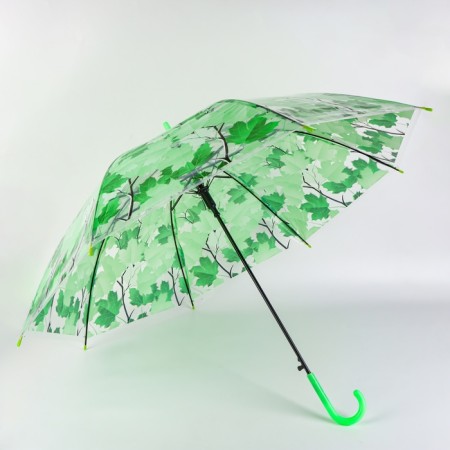 Umbrella - semi -automatic cane "leaf fall", 8 knitting needles, r = 45 cm, color mix-2
