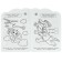 Coloring with developing tasks "Cheburashka"