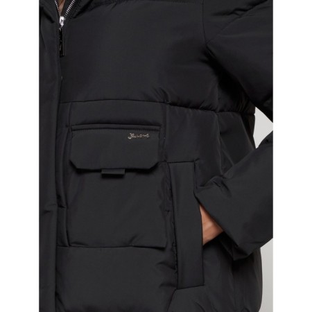 Coat insulated winter female, size 46, black color-10