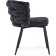 Stew on a metal frame Rendi Metal/fabric, black/gray 64x70x77 cm