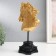 Souvenir Polystone Bust "The Head of the Ringing Horse" Gold 10.5x14x27 cm