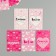 Cardboard Biro "Thank you for being" set 10 pcs (5 types) 4x6 cm
