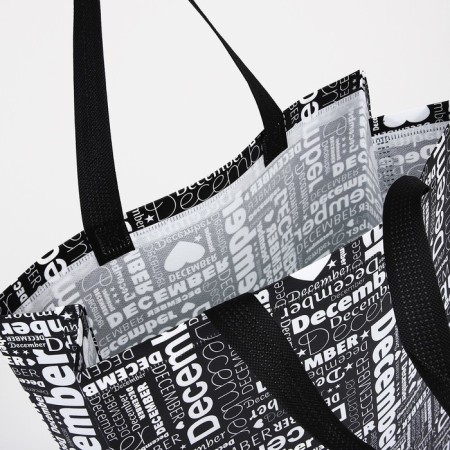 Household bag without fastening, black color-2