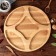 Menzhitsa Wooden "Universal", with a cutting board, 35 cm, array of ash