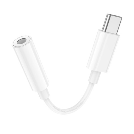 Adapter Hoco LS35, Type -C (M) - Jack 3.5mm (F), White-5