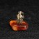 Souvenir "Monkey I'll tell you everything!", Brass, amber