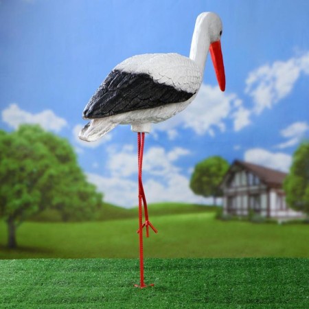 Garden figure "Stork" large 85 × 65 × 22cm-2