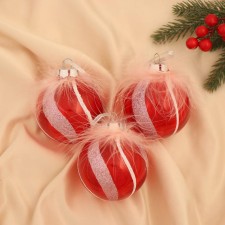 Set of balls plastic D-8 cm, 3 pcs 