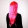 Carnival wig "shine", pink color