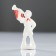 Porcelain figurine "Pioneer", copyright painting, 12x4x4 cm