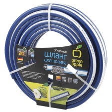 Hose, PVC, d = 19 mm, l = 20 m, reinforced, reinforced, 3-layer, Green Apple