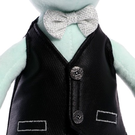 Soft toy "Dragon diesel in a vest", 25 cm, mint color-3