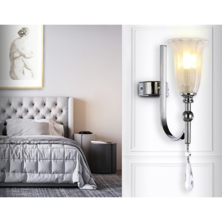 Wall lamp with crystal Ambrella Light, Traditional, TR3253, 1HE14, Color Chrome-2