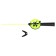 Winter fishing rod "Profi" UP-2, pen plastic, whip polycarbonate, yellow color